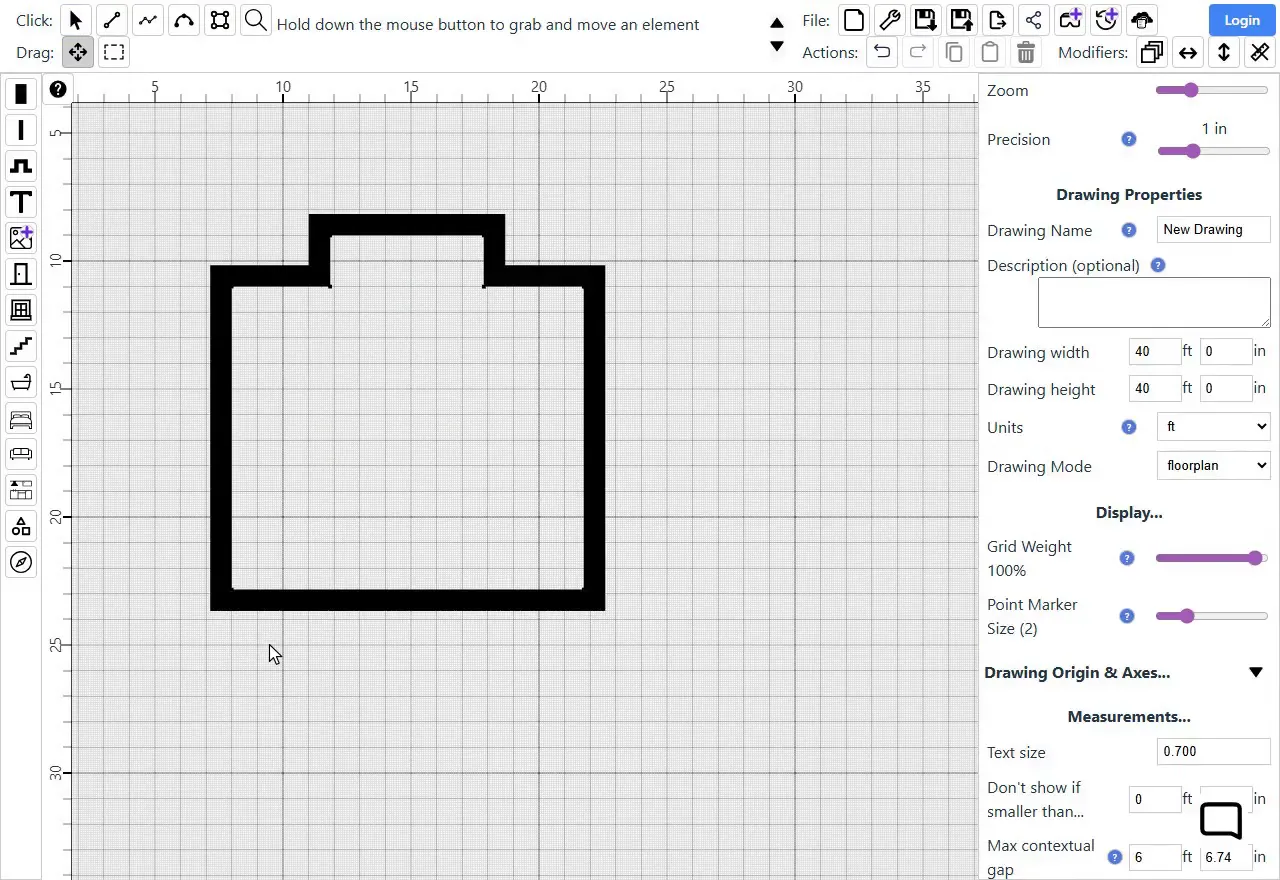 Right-clicking each side of the bay and choosing Release fixed direction