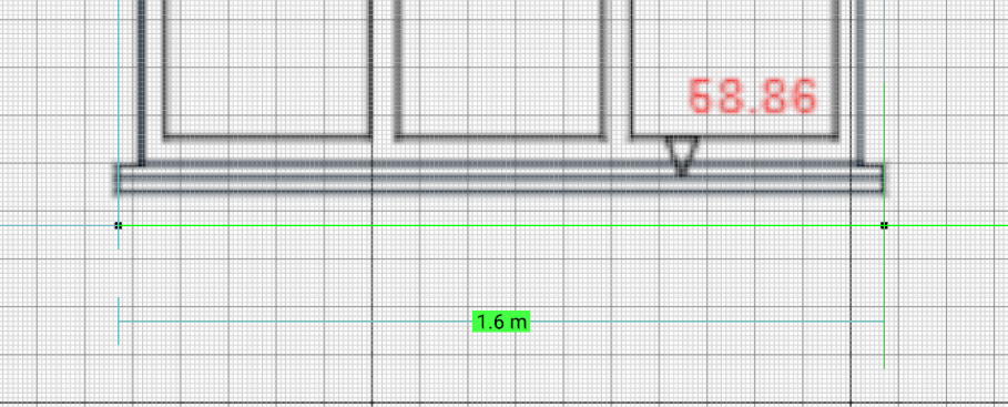 Drawing a line along a window sill on a PDF elevation drawing in SimpleDraw
