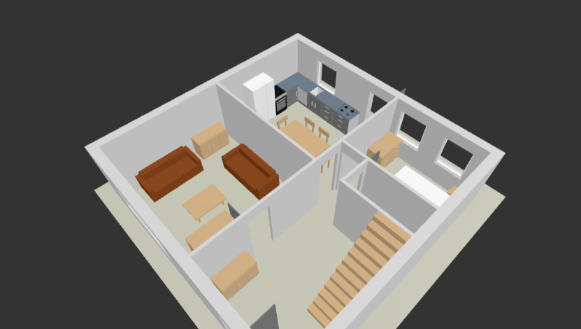 Dolls House View of a floor plan in SimpleDraw